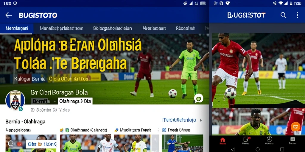 Tampilan antarmuka aplikasi BUGISTOTO yang informatif.