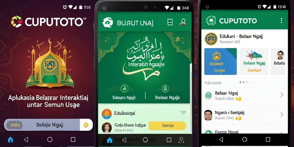 Antarmuka CUPUTOTO yang mudah digunakan untuk belajar ngaji.
