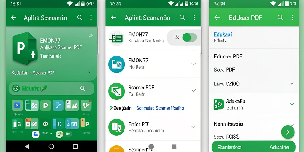Screenshot EMON77 menampilkan antarmuka pemindaian PDF yang intuitif.