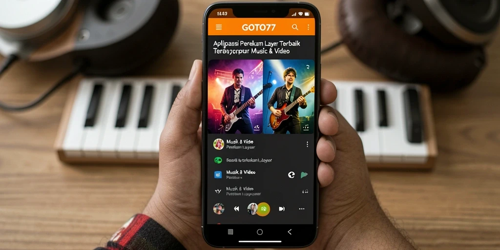 Antarmuka GOTO77 saat merekam layar dengan opsi anotasi.