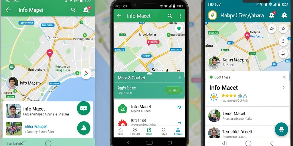 Antarmuka H03 menampilkan peta lalu lintas yang jelas dan informatif.