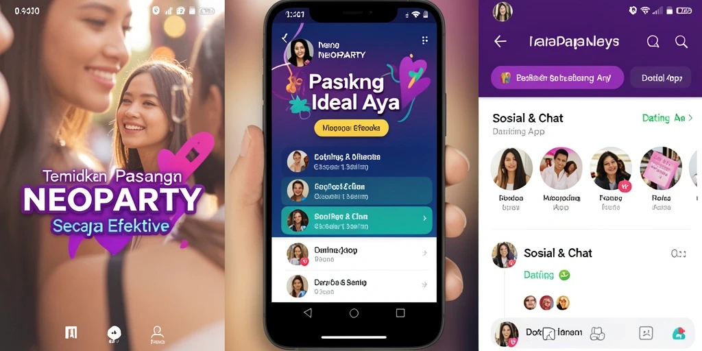 Antarmuka NEOPARTY yang modern dan menarik, mudah digunakan.