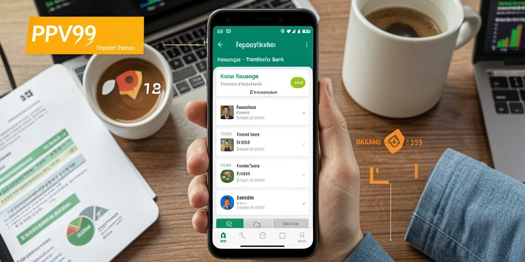 Antarmuka aplikasi transfer bank PPV99 yang intuitif dan mudah digunakan.